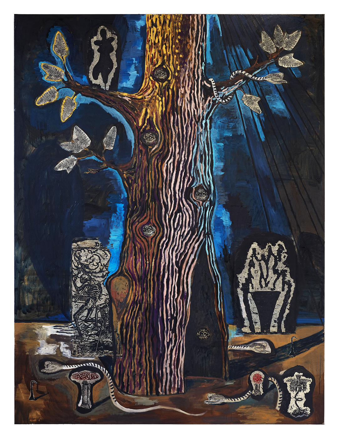 Damien Deroubaix - Baum IV - (VI Totentanz), 2019