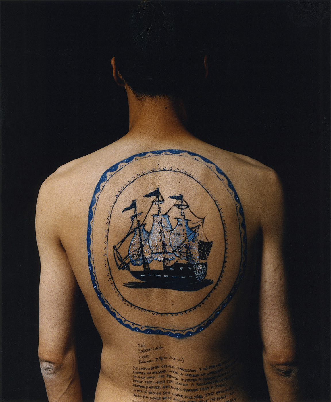Haifeng Ni - Self-Portrait as Part of the Porcelain Export History 1 - Back, 1999-2001
