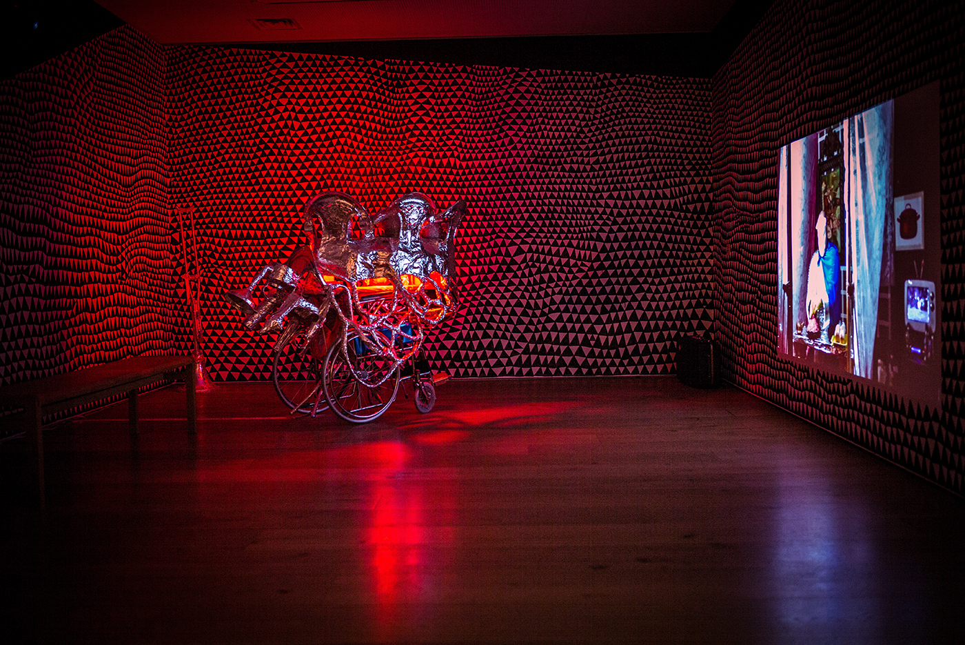 Ramin Haerizadeh, Rokni Haerizadeh, Hesam Rahmanian  - Exhibition view - Liverpool Biennal of Contemporary Art , 2016