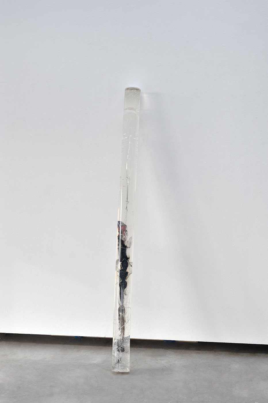 Feu d'artifice, gel de pétrole dégazé, combustion incomplète, tube PMMA (7), 2014