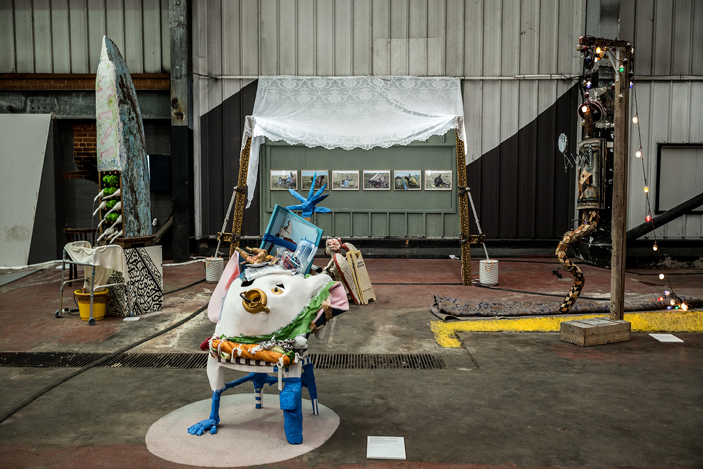 Ramin Haerizadeh, Rokni Haerizadeh, Hesam Rahmanian  - Exhibition view - Liverpool Biennal of Contemporary Art , 2016