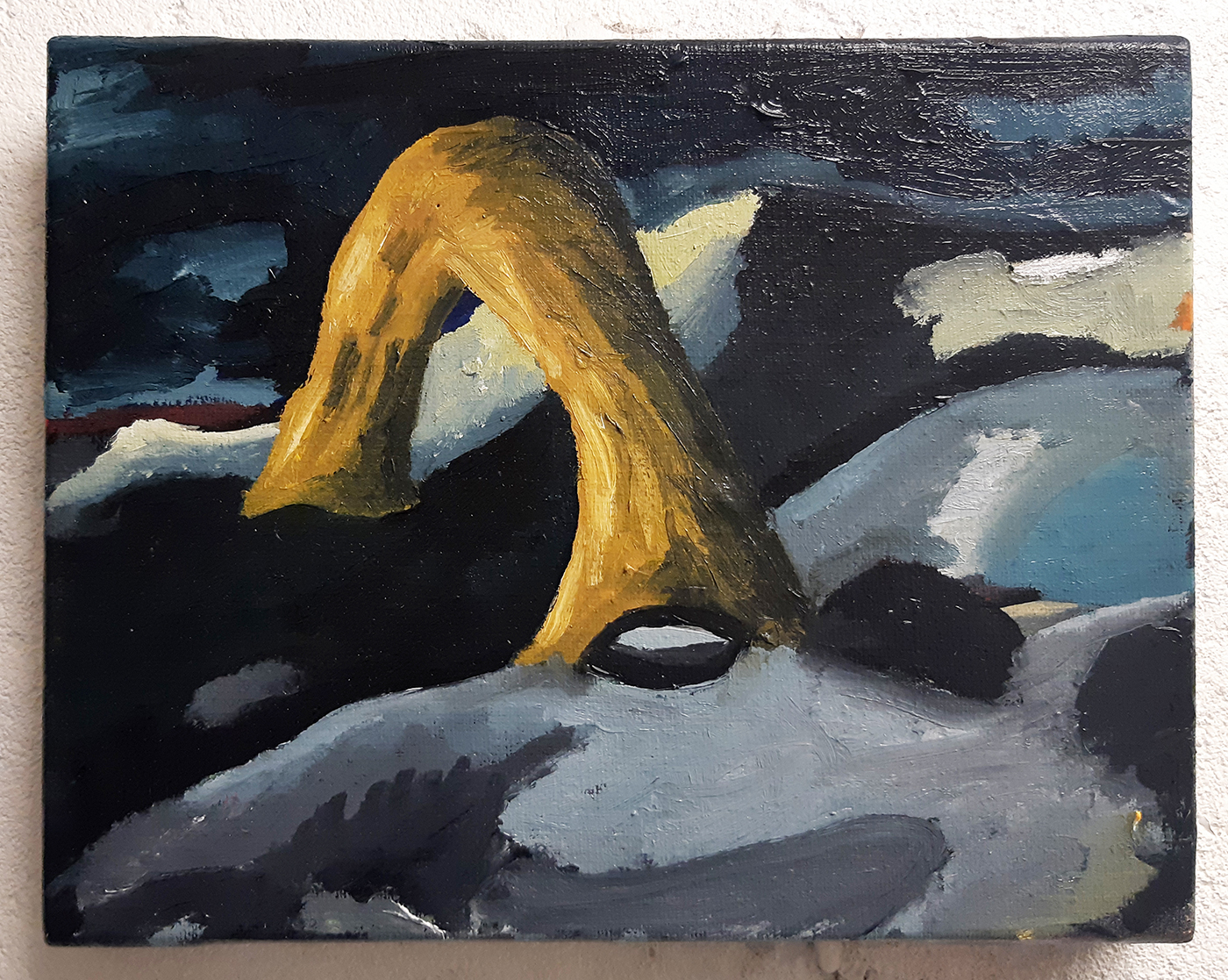 She Looks Like a Mountain, Jaune, 2017